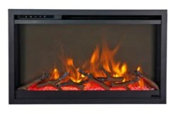 Amantii 26 Inch Traditional Extra Slim Built-In Smart Electric Fireplace