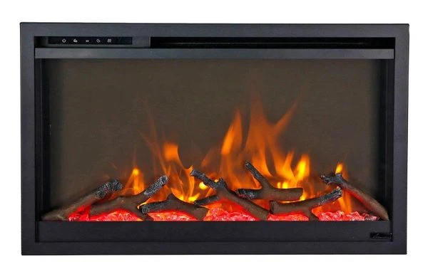 Amantii 26 Inch Traditional Extra Slim Built-In Smart Electric Fireplace