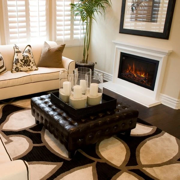 Amantii 26 Inch Traditional Extra Slim Built-In Smart Electric Fireplace - Image 3