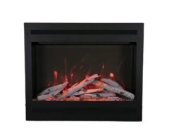 Amantii 31 Inch Zero Clearance Built-In Traditional Electric Fireplace
