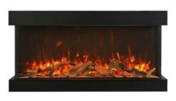 Amantii 40 Inch Tru-View Extra Tall XL Built-In Smart Linear Electric Fireplace