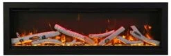 Amantii 34 Inch Symmetry Smart Electric Wall Fireplace