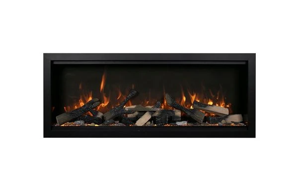 Amantii 34 Inch Symmetry Extra Tall Built-In Smart Electric Linear Fireplace