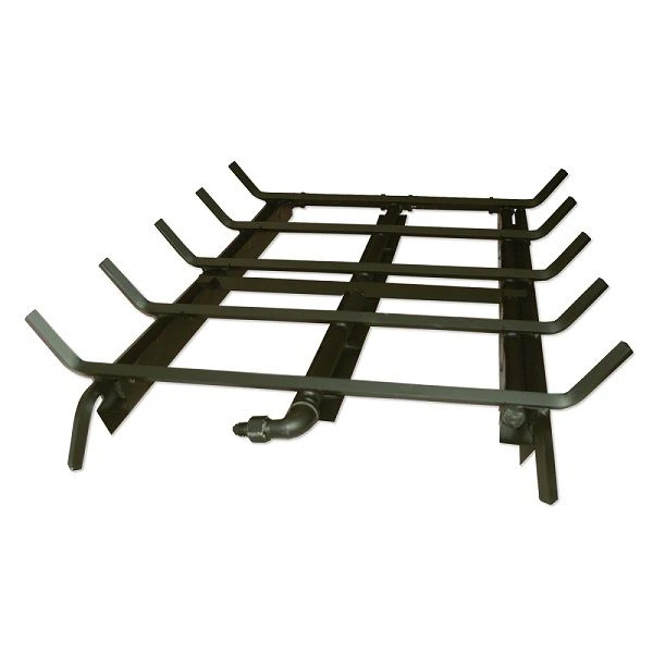 Aspen Industries Master Flame See-Thru Outdoor Fireplace Burner And Logs - Aged Oak - Image 2