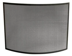 Uniflame Bowed Black Fireplace Screen