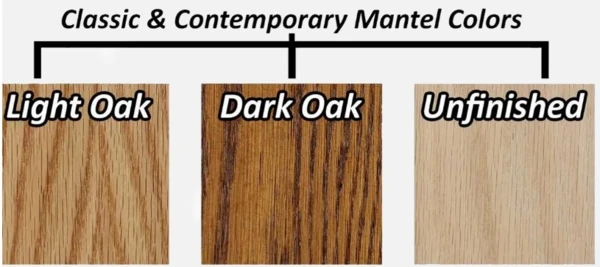 Buck Stove Classic Corner Fireplace Mantel With Model 384 Vent Free Gas Heating Stove - Image 3