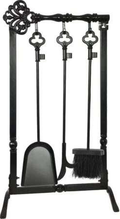 Dagan 31 Inch Three-Piece Key Fireplace Tool Set