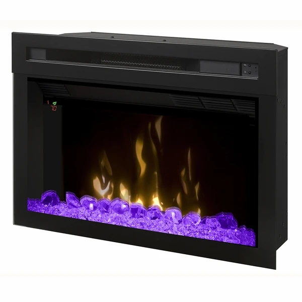 Dimplex 25 Inch Plug-in Electric Fireplace Firebox With Multi-Fire XD And Glass Ember Bed - Image 2