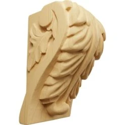 Ekena Millwork 2 1/2 Inch Small Acanthus Leaf Block Corbel