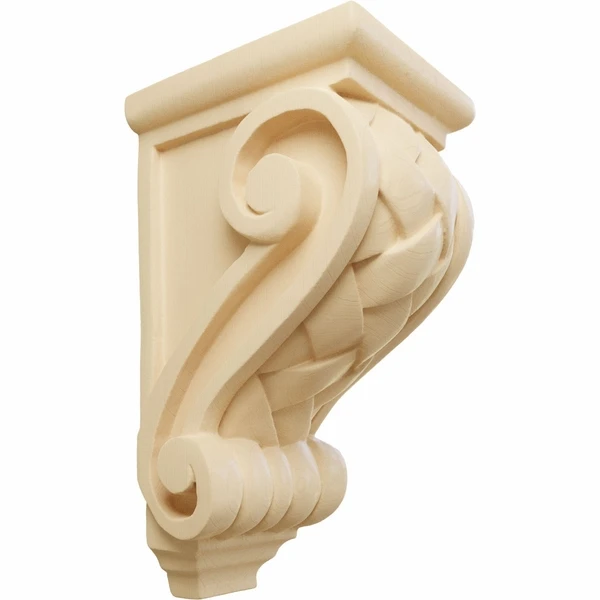 Ekena Millwork 3 1/2 Inch Small Basket Weave Corbel - Image 3