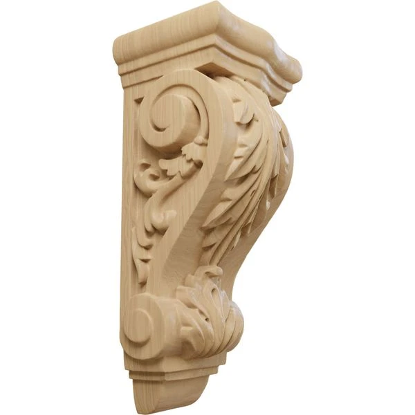 Ekena Millwork 3 1/2 Inch Small Farmingdale Acanthus Corbel - Image 2