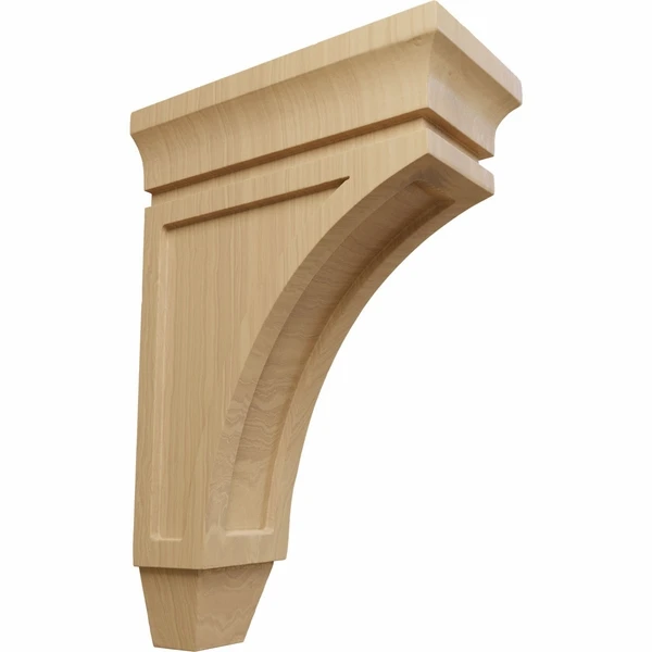 Ekena Millwork 3 3/8 Inch Small Lucan Wood Corbel - Image 2