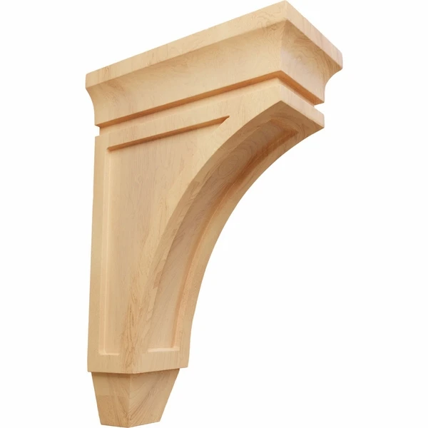 Ekena Millwork 3 3/8 Inch Small Lucan Wood Corbel - Image 4