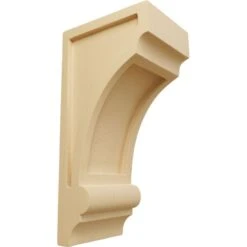 Ekena Millwork 4 Inch Diane Recessed Wood Corbel