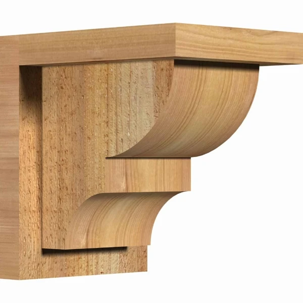 Ekena Millwork 4 Inch Ridgewood Corbels With Backplate - Image 2