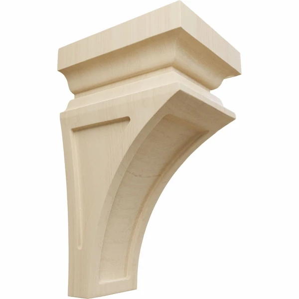 Ekena Millwork 4 Inch Small Nevio Wood Corbel - Image 5