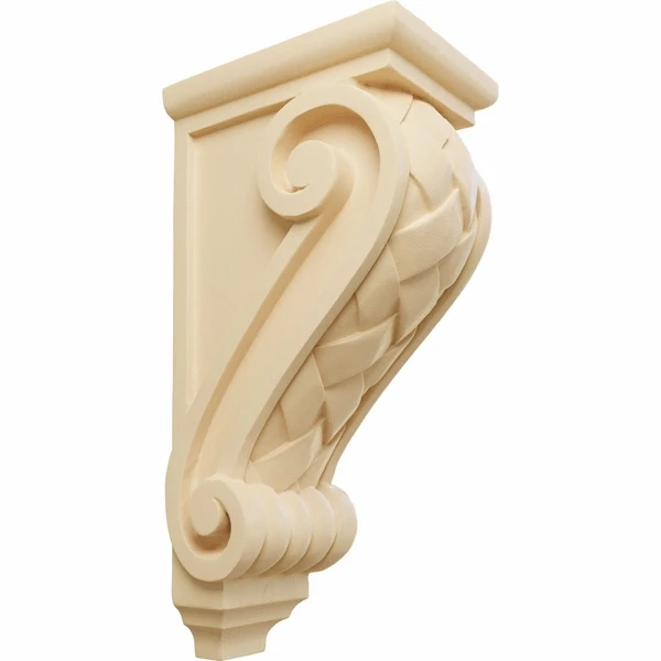 Ekena Millwork 5 Inch Large Basket Weave Corbel - Image 3
