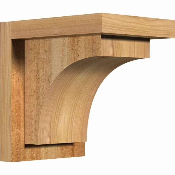 Ekena Millwork 6 Inch Huntington Rough Sawn Corbels With Backplate - Image 2