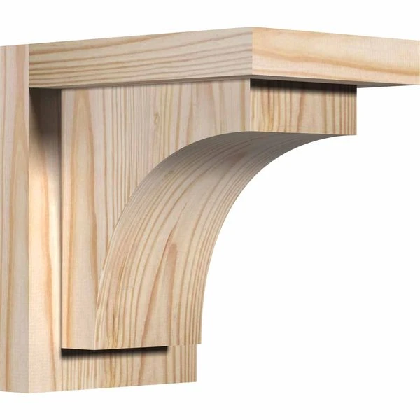 Ekena Millwork 7 1/2 Inch Huntington Corbels With Backplate