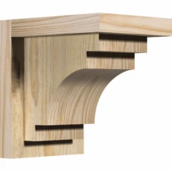 Ekena Millwork 7 1/2 Inch Mediterranean Corbels With Backplate