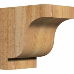 Ekena Millwork 7 1/2 Inch Smooth Newport Corbel With Backplate