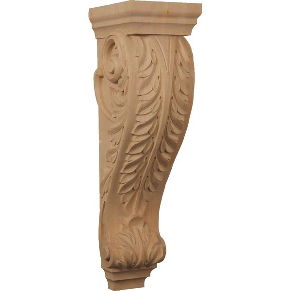 Ekena Millwork 8 Inch Large Jumbo Acanthus Wood Corbel