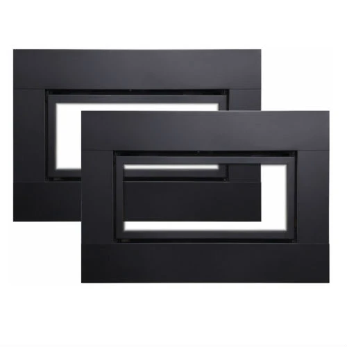 Empire 1.5' Black Beveled Decorative Fireplace Front For Boulevard Models - Image 2
