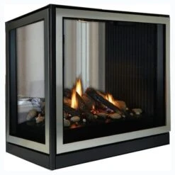 Empire 36' Premium Tahoe Clean-Face Peninsula Direct Vent Fireplace - Millivolt