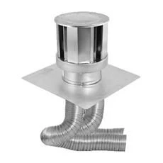 Empire Co-linear Vent Kit With High-Wind Cap And Two Flex Vent Pipes