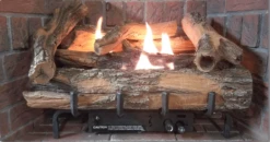 EverWarm 24/30 Inch Vent Free Gas Burner With 18 Inch Low Country Timber Logs - Millivolt