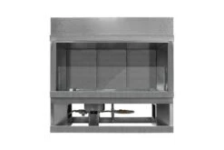 Firegear 60 Inch Kalea Bay Outdoor See-Through Linear Fireplace With LED Lights