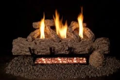 Fyreside 30 Inch Live Oak Vent Free Gas Log Set And Burner - Variable Remote Ready