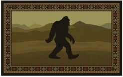 Goods Of The Woods 50 Inch Vista Wandering Sasquatch Fire-Resistant Hearth Rug