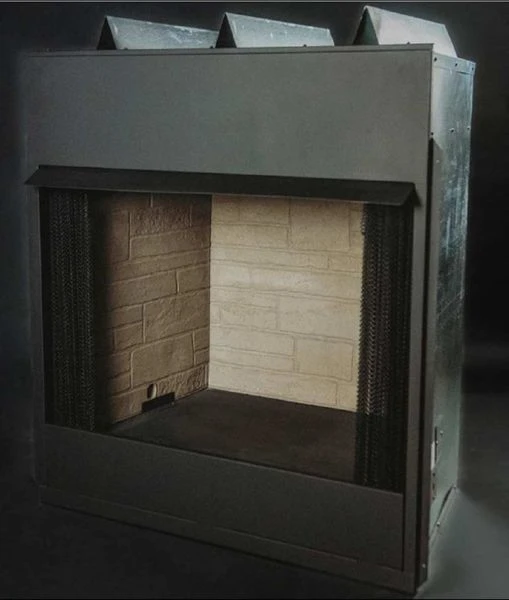 Heatmaster 42 Inch Vent Free Builder Gas Fireplace Firebox And Log Set - Millivolt