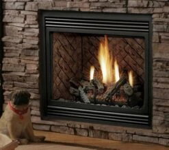 Kingsman 36 Inch HB3624 Zero Clearance Direct Vent Gas Fireplace - 7 Day Millivolt