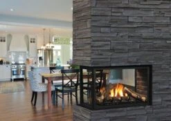 Kingsman Clean View Peninsula Direct Vent Gas Fireplace - Millivolt - MCVP42