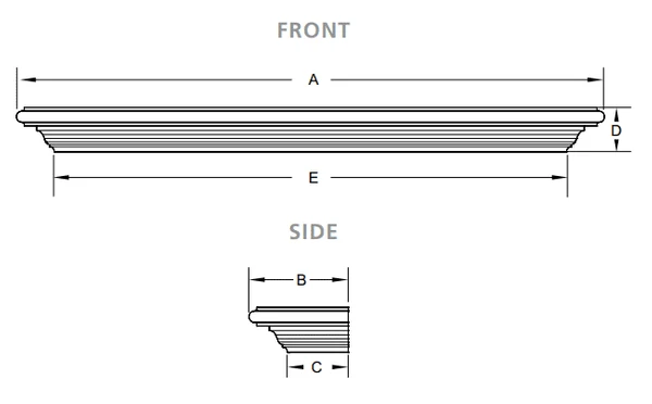 Majestic 59' Gifford Mantel Shelf - Image 2