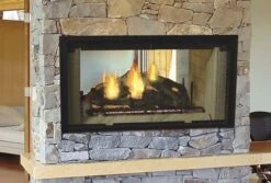 Majestic 42 Inch Designer Radiant Wood-Burning See Through Fireplace