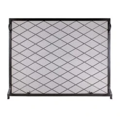 Minuteman 38 Inch Harlequin Flat Fireplace Screen