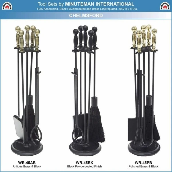 Minuteman Chelmsford Fireplace Tool Set - Image 2