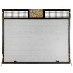 Minuteman Emblem Flat Fireplace Screen