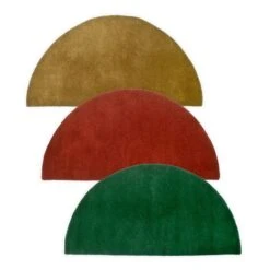 Minuteman Solid Color Half Round Hearth Rugs