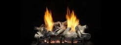 Monessen 18 Inch Natural Blaze Vent Free Gas Fireplace Burner With Beachcomber Log Set