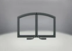 Napoleon Arched Wrought Iron Double Doors - H336H-WI - High Country NZ3000 Fireplace