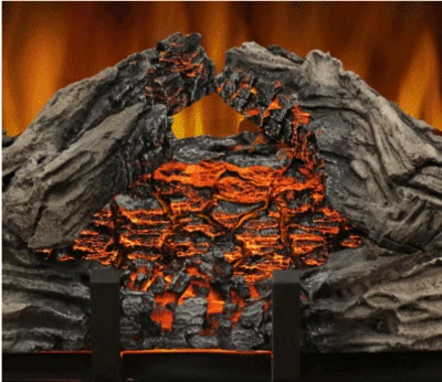 Napoleon Woodland 18 Inch Electric Fireplace Log Set With Metal Log Grate - Image 4