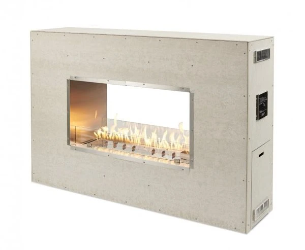 Outdoor Greatroom Company 40 Inch Linear See-Through Ready-to-Finish Fireplace - Electronic
