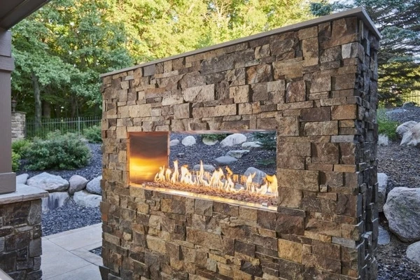 Outdoor Greatroom Company 72 Inch Linear See-Through Ready-to-Finish Fireplace - Image 2