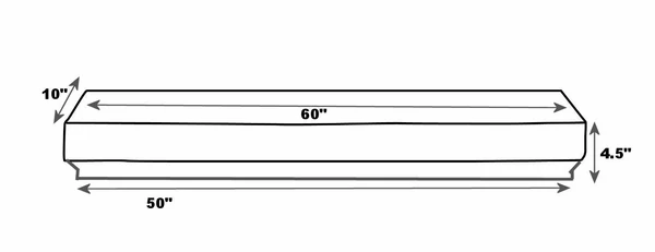 Pearl Mantels 418 Homestead Antique Finish Mantel Shelf - Image 5