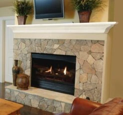 Pearl Mantels 618 Crestwood MDF Fireplace Mantel Shelf In White