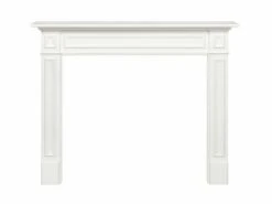 Pearl Mantels The Mike 48' White Fireplace Mantel Surround
